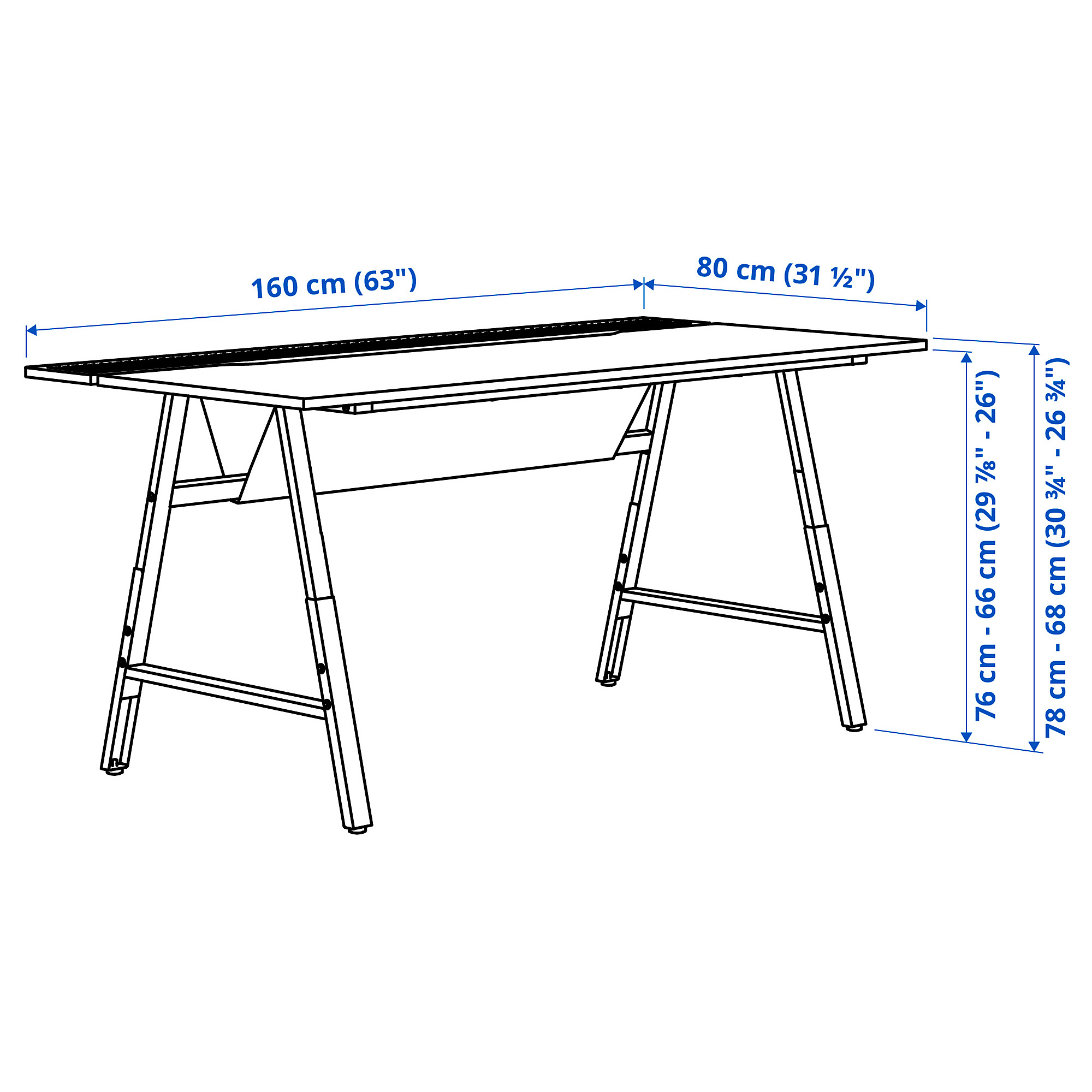 UTESPELARE gaming desk