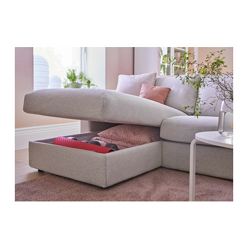 VIMLE 3-seat sofa-bed with chaise longue