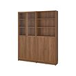 BILLY/OXBERG bookcase with panel/glass doors