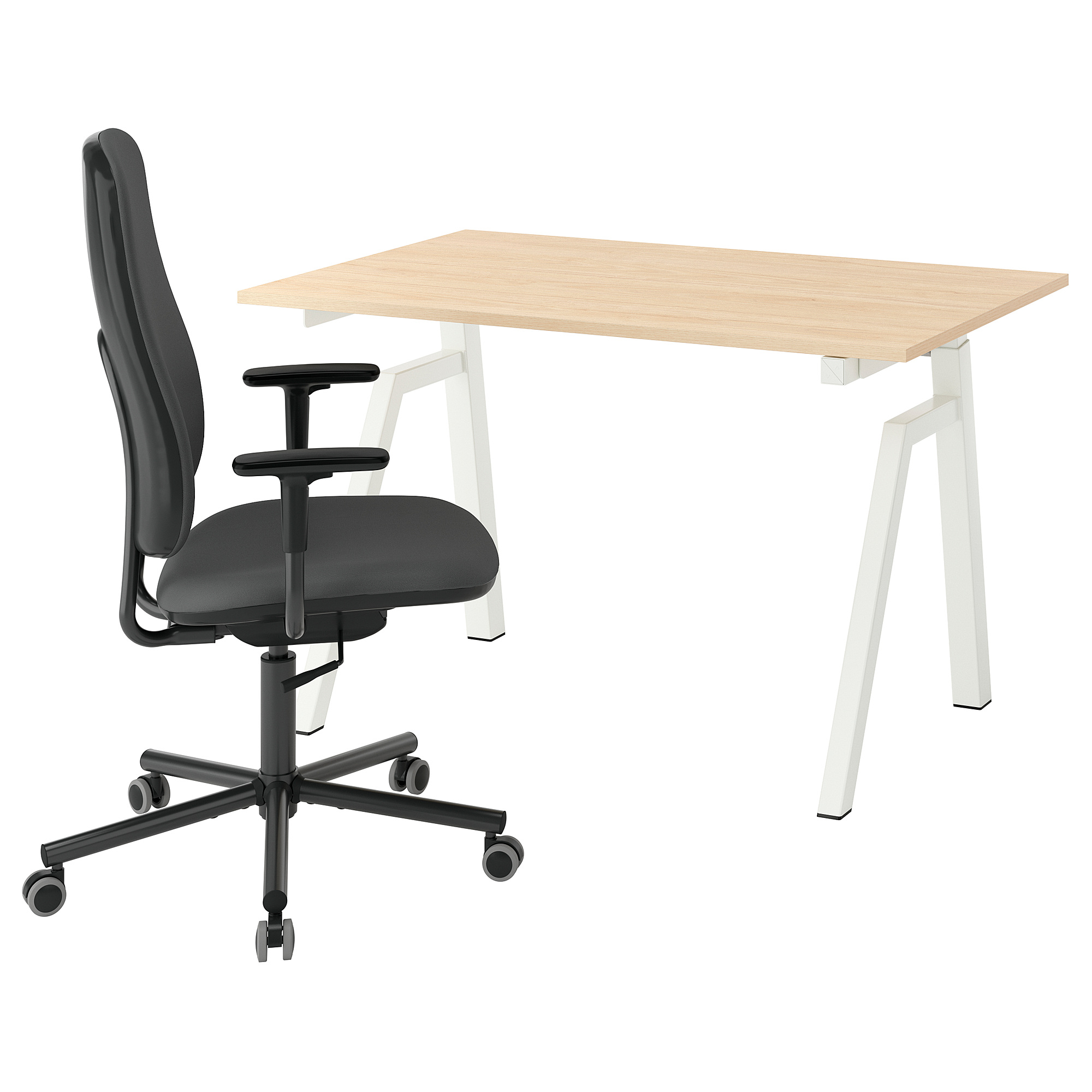 SMÖRKULL/TROTTEN desk and chair