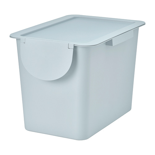 TRÖSKNING bin with lid