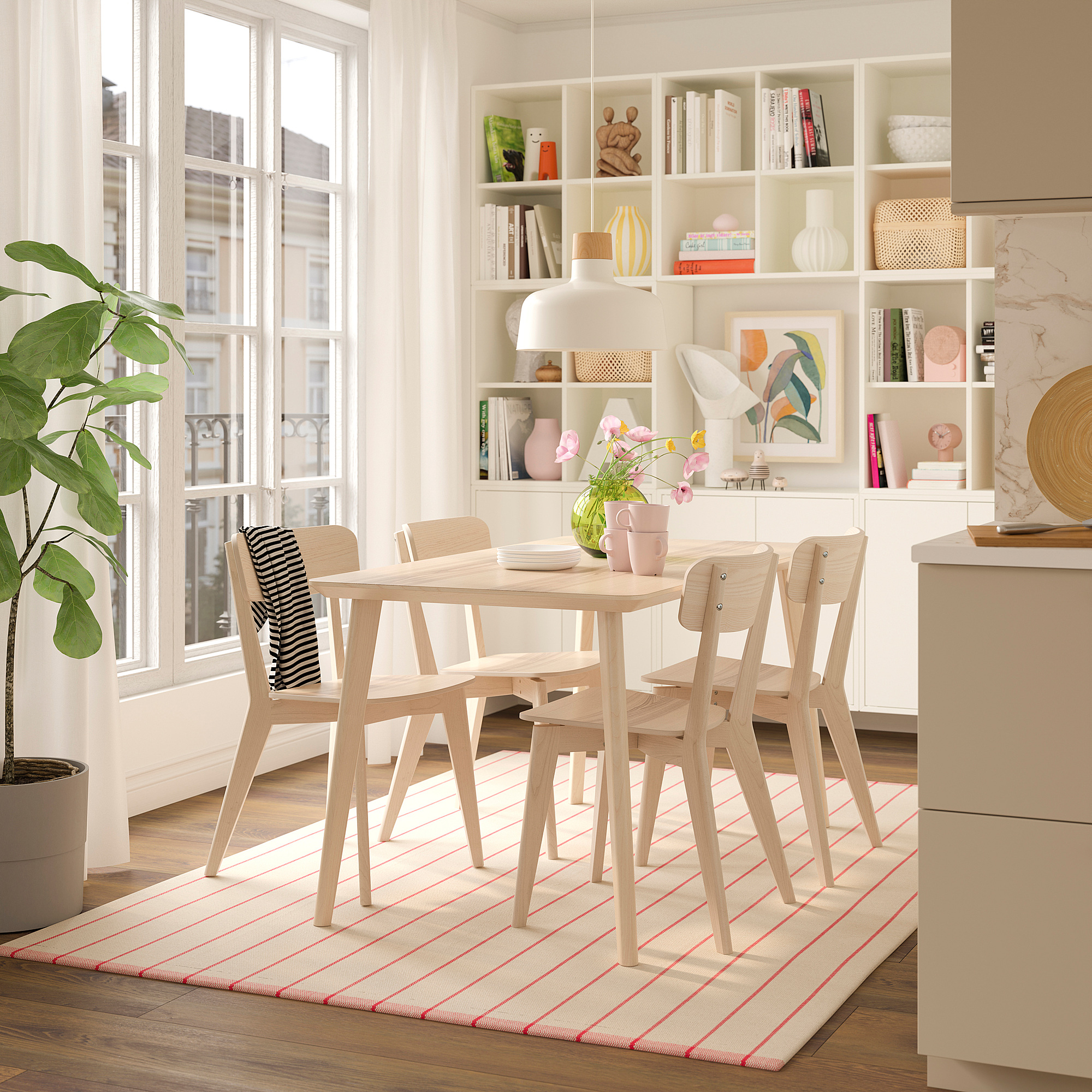 LISABO/LISABO table and 4 chairs