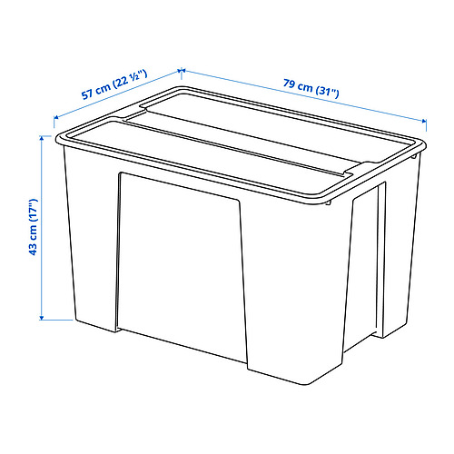 SAMLA box with lid