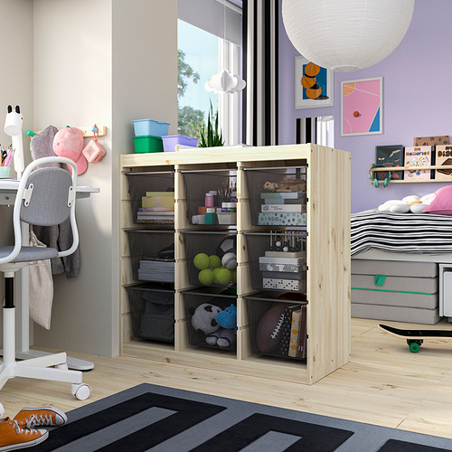 TROFAST storage combination with boxes