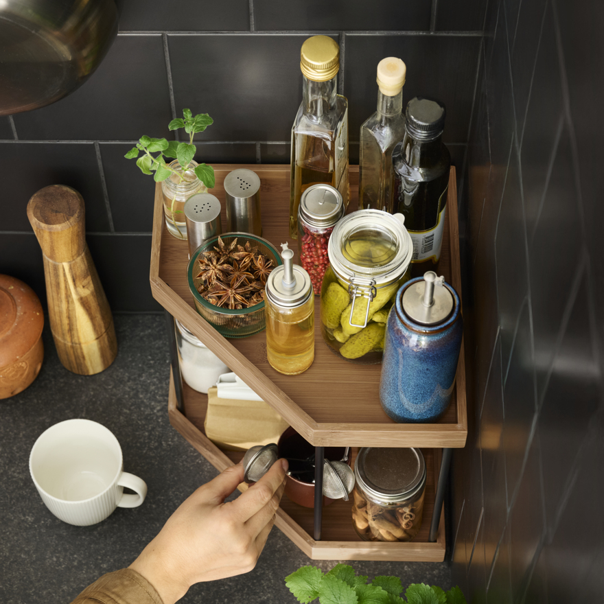 NÅLBLECKA corner shelf