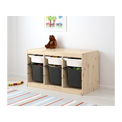 TROFAST - 貯物組合連箱, 淺色染白松木/白色 | IKEA 香港及澳門 - PE547497_S3