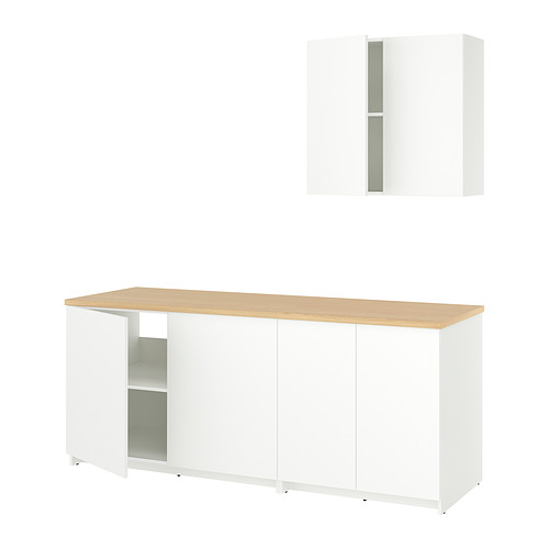 KNOXHULT - kitchen, white, 204x61x220 cm | IKEA Hong Kong and Macau - E1030230_S4