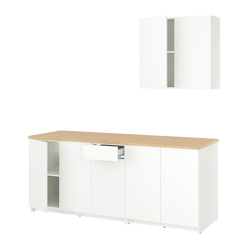 KNOXHULT - kitchen, white, 204x61x220 cm | IKEA Hong Kong and Macau - E1030232_S4