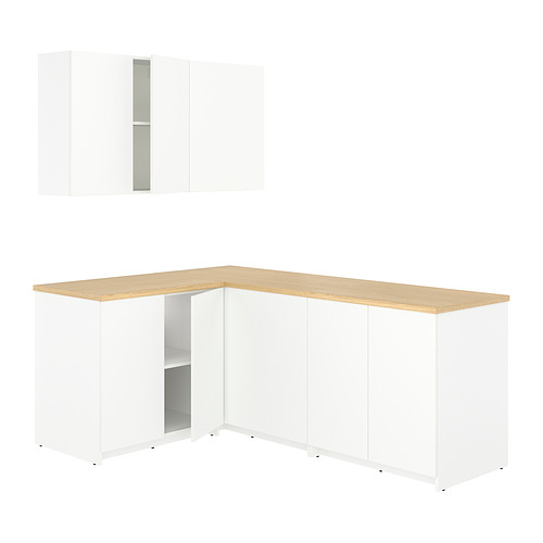 KNOXHULT - corner kitchen, white, 204x143x220 cm | IKEA Hong Kong and Macau - E1030237_S4