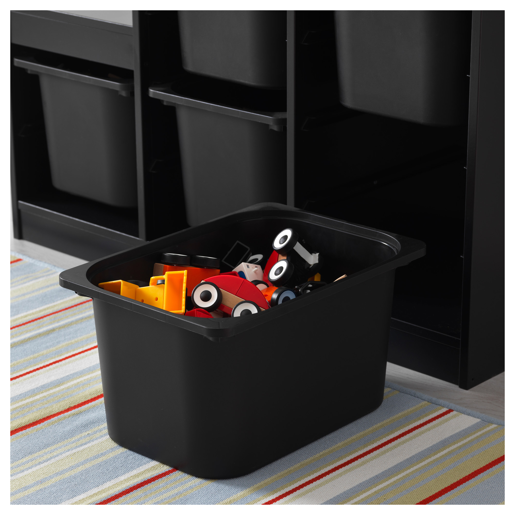 TROFAST storage combination with boxes, black IKEA Hong Kong