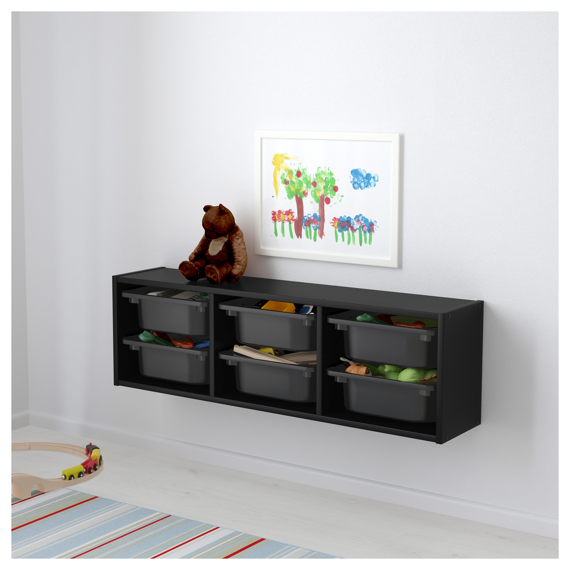 TROFAST wall storage, black IKEA Hong Kong and Macau