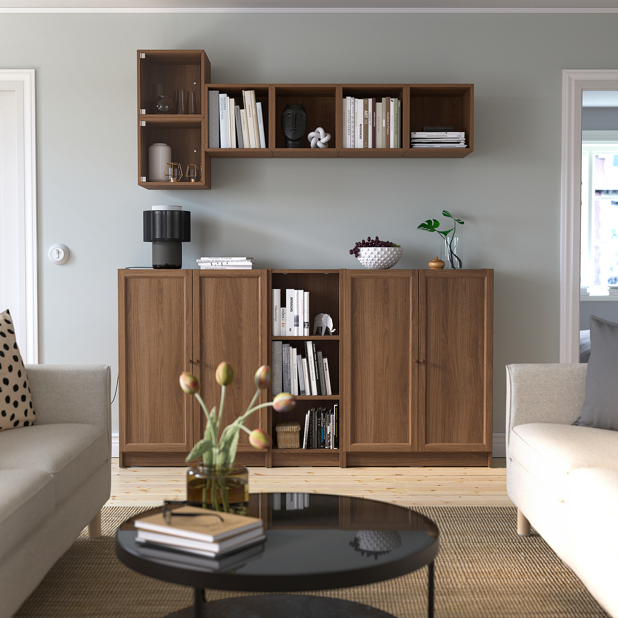 BILLY/EKET storage combination with doors