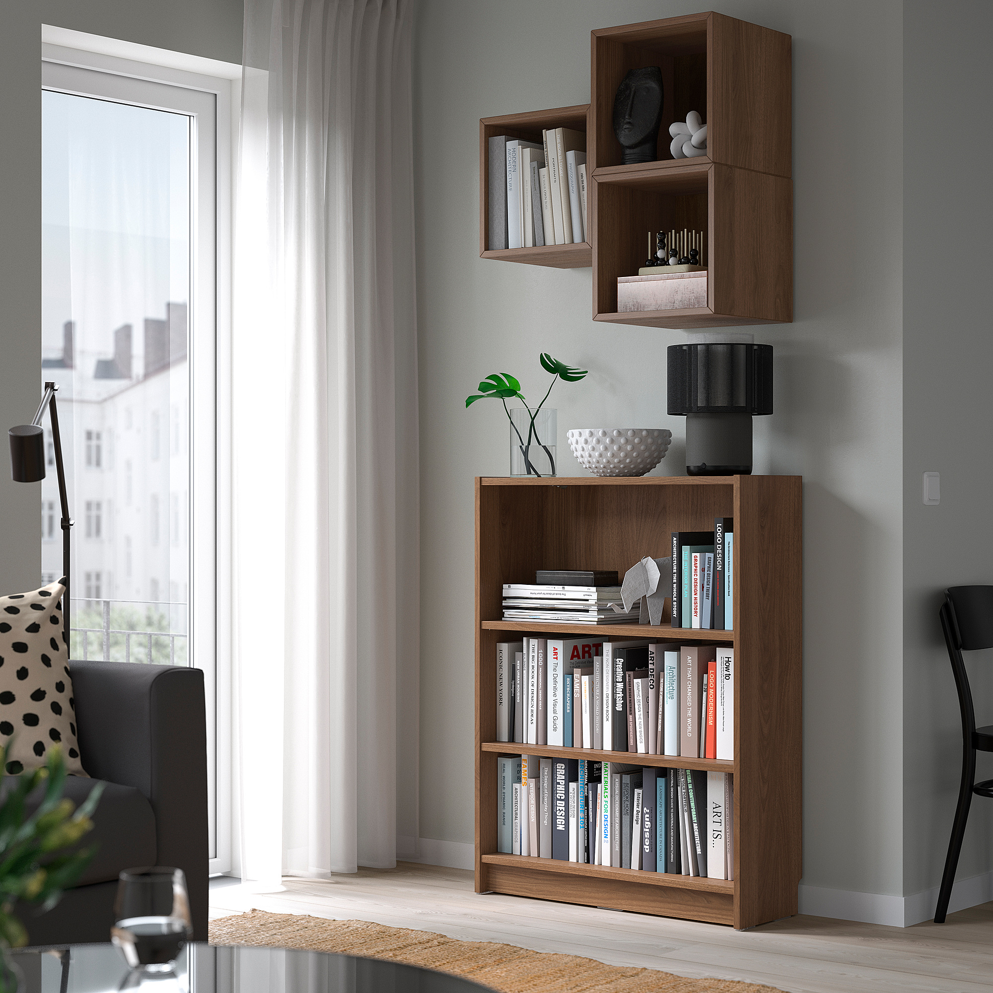 BILLY/EKET bookcase combination