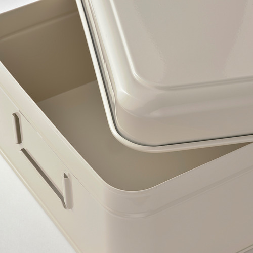 PLOGFÅRA storage box with lid, set of 2