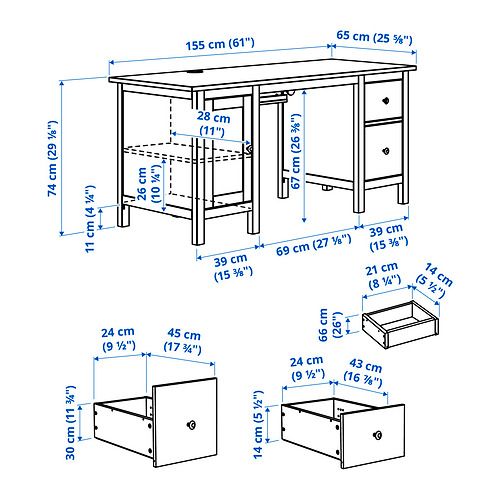 HEMNES 書檯