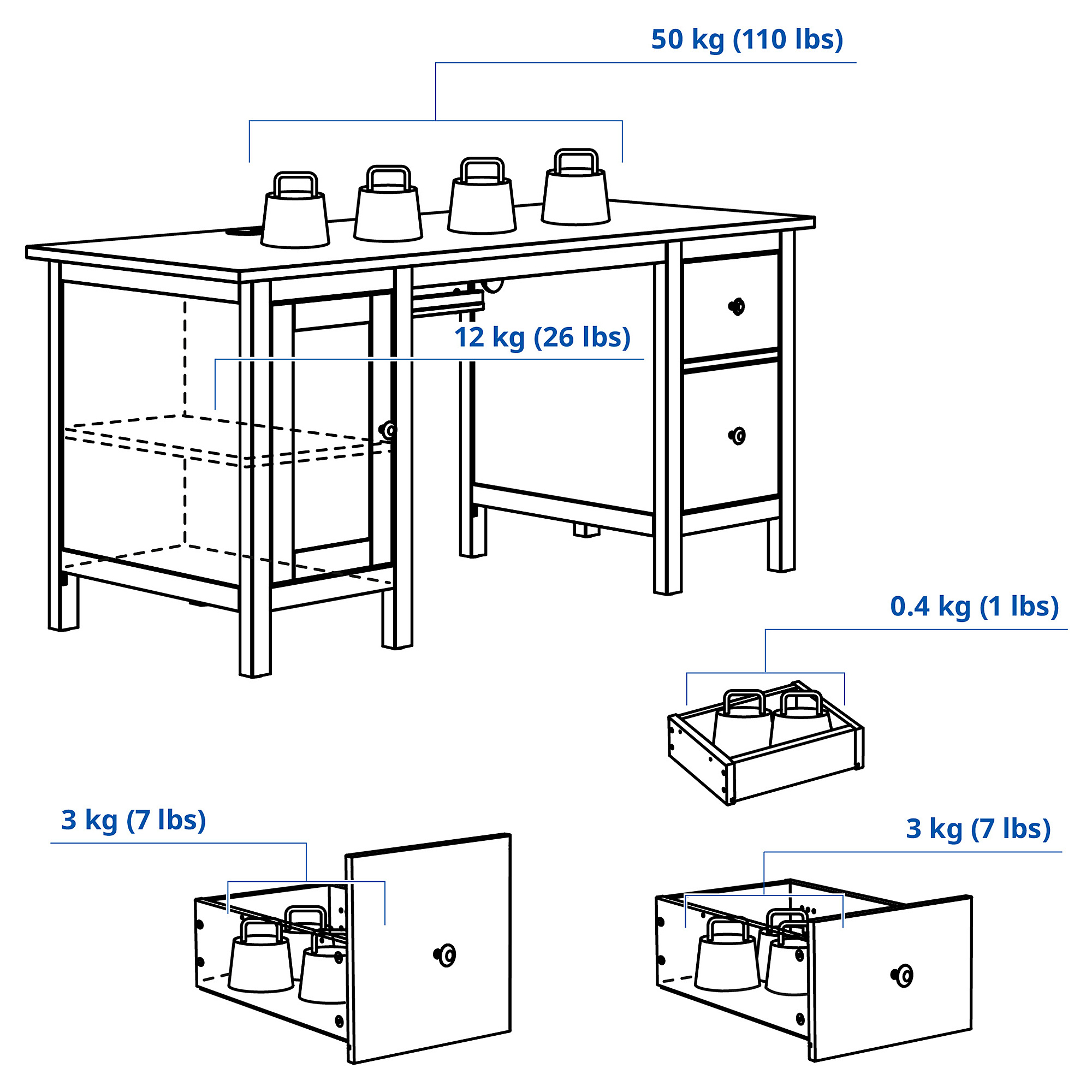 HEMNES 書檯