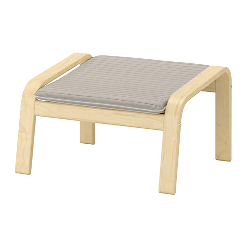 POÄNG armchair and footstool
