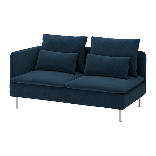 SÖDERHAMN - compact 3-seat sofa with open end, Kelinge dark blue | IKEA Hong Kong and Macau - E1030416_S4