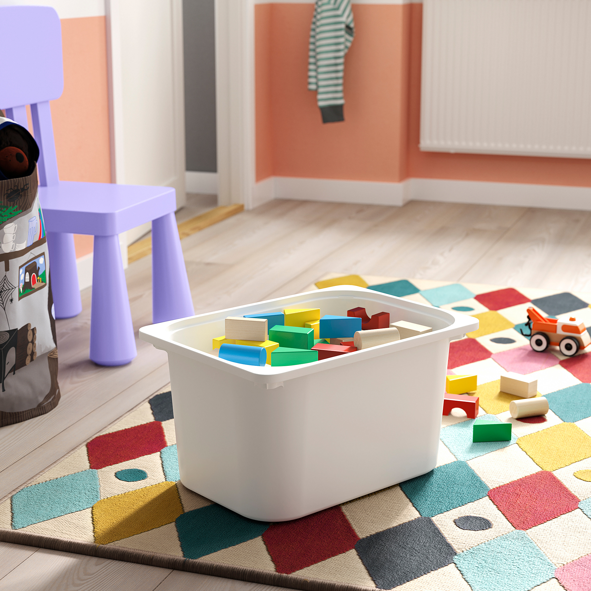TROFAST storage combination with boxes