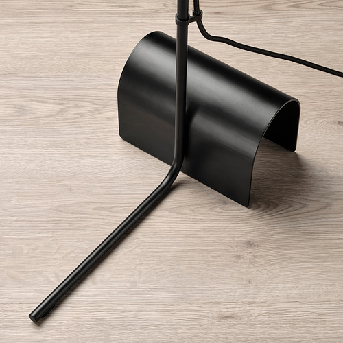 HÅRSLINGA/MOLNART floor lamp with light bulb