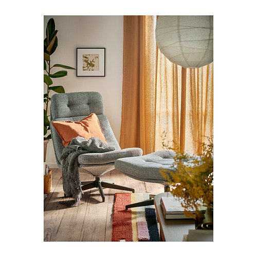 HAVBERG armchair and footstool