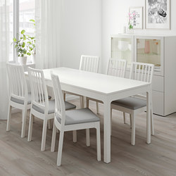 EKEDALEN/EKEDALEN - 一檯四椅, 深褐色/Orrsta 淺灰色 | IKEA 香港及澳門 - PE741220_S3