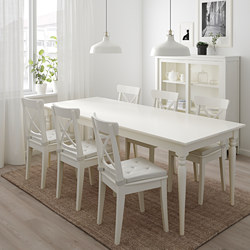 INGATORP/INGOLF - 一檯六椅, 白色/Nordvalla 米黃色 | IKEA 香港及澳門 - PE741189_S3