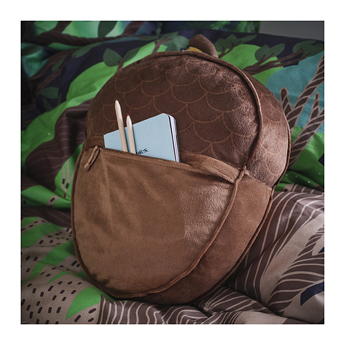 SKOGSDUVA cushion with pocket