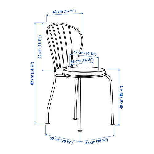 LÄCKÖ table+2 chairs, outdoor