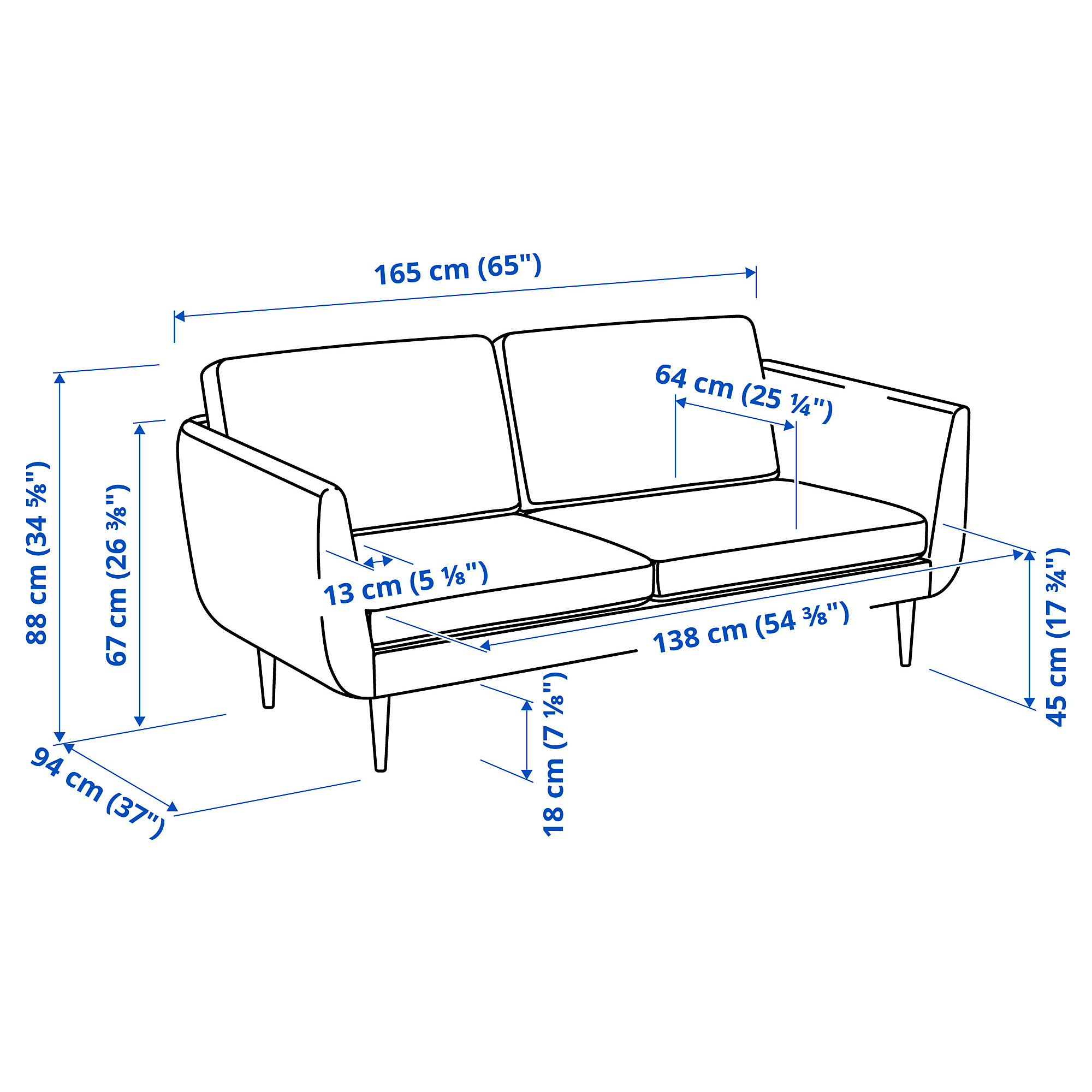 SMEDSTORP 2-seat sofa