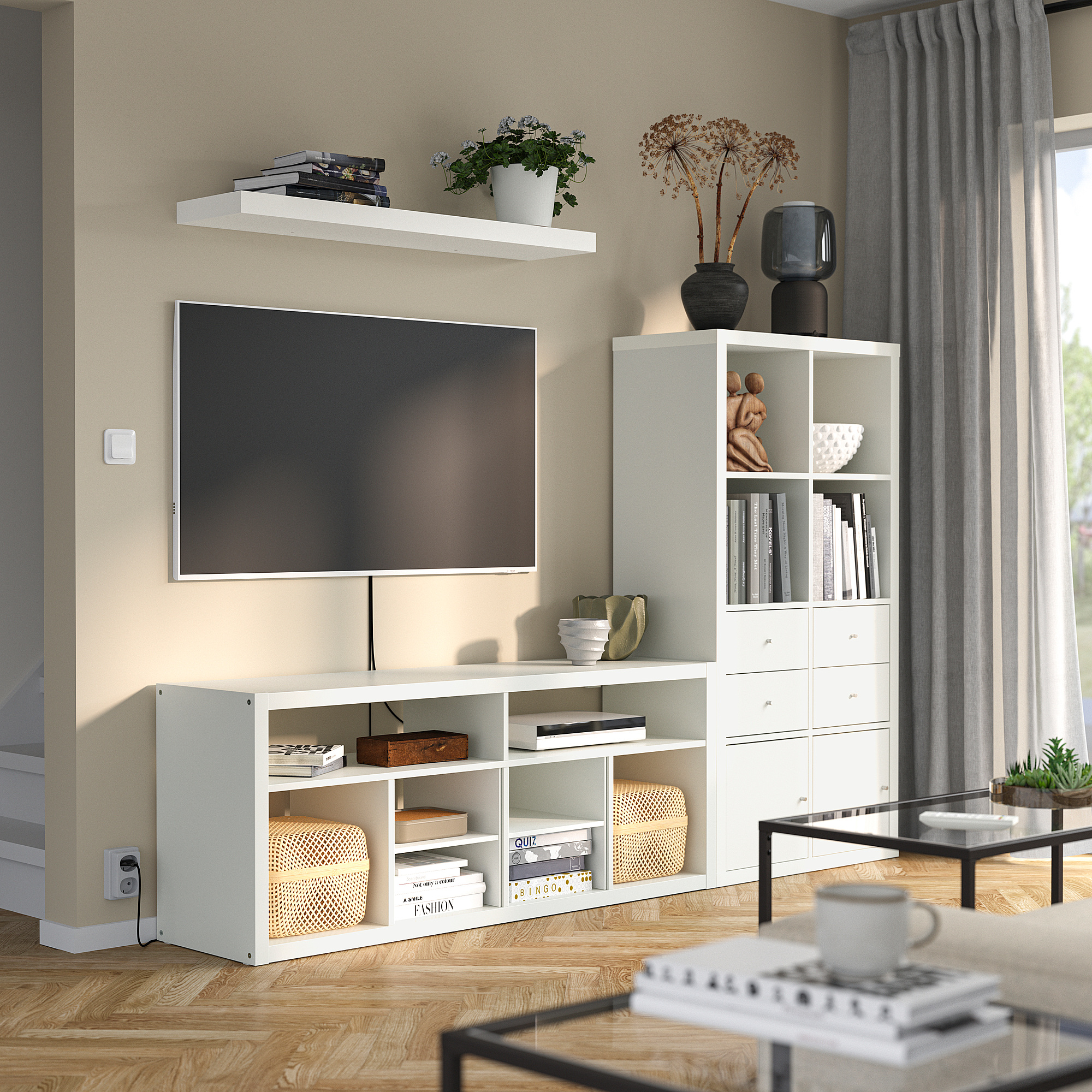 LACK/KALLAX TV storage combination