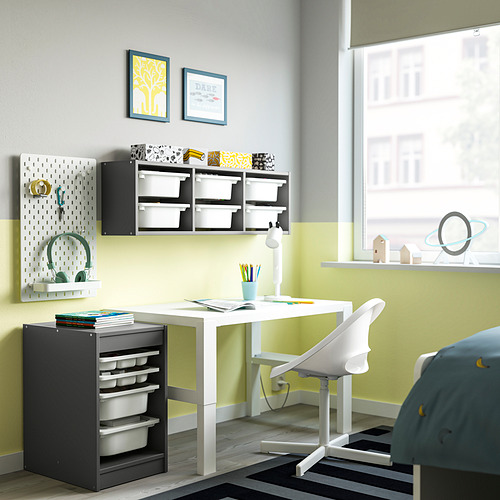 TROFAST storage combination w boxes/trays