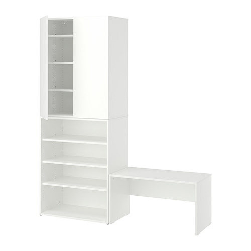 LASTARE - storage combination, white/with bench, 170x42x200 cm | IKEA Hong Kong and Macau - PE997594_S4