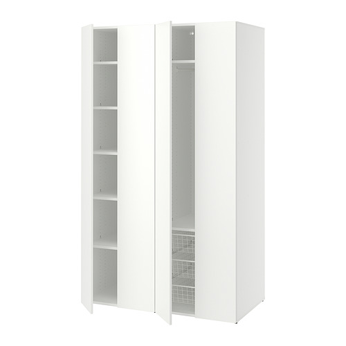 LASTARE - wardrobe combination, white, 120x62x200 cm | IKEA Hong Kong and Macau - PE997612_S4