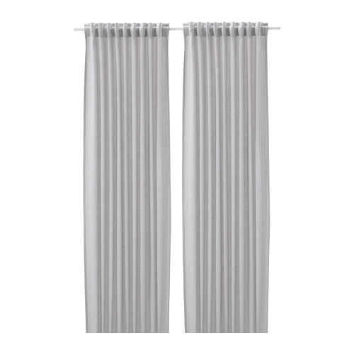 FJÄDERMOTT curtains, 1 pair