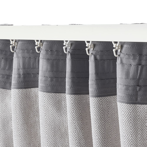 FJÄDERMOTT curtains, 1 pair