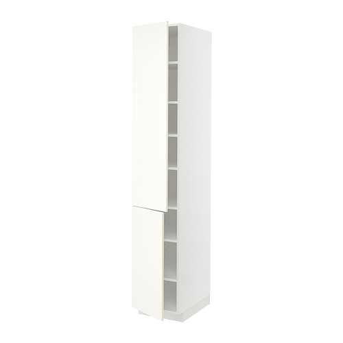 METOD high cabinet with shelves/2 doors