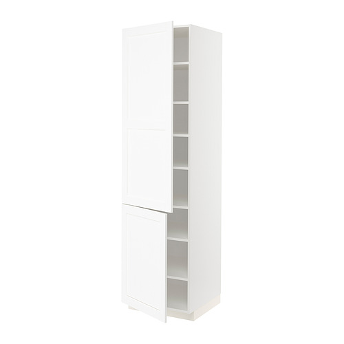 METOD high cabinet with shelves/2 doors