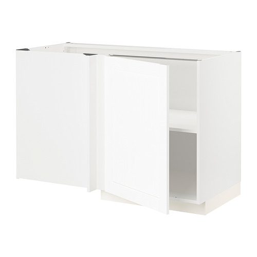 METOD corner base cabinet with shelf