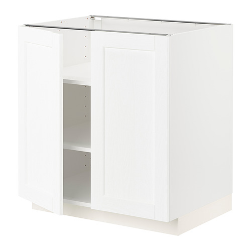 METOD base cabinet with shelves/2 doors