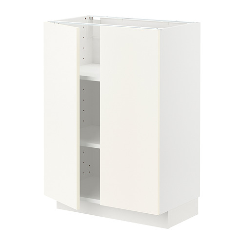 METOD base cabinet with shelves/2 doors