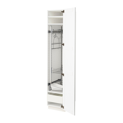 METOD/MAXIMERA high cabinet with cleaning interior