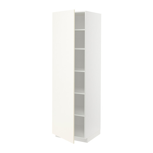 METOD high cabinet with shelves