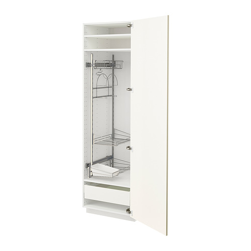 METOD/MAXIMERA high cabinet with cleaning interior