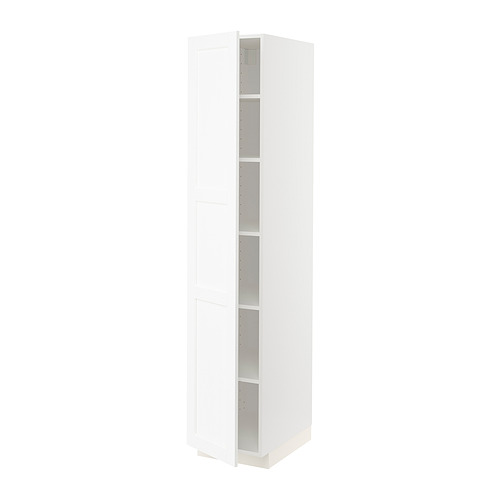 METOD high cabinet with shelves