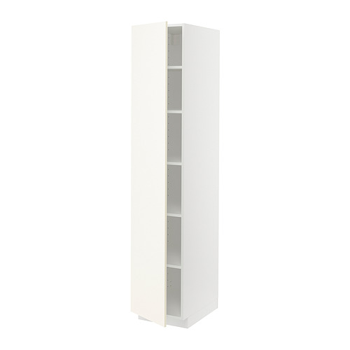 METOD high cabinet with shelves