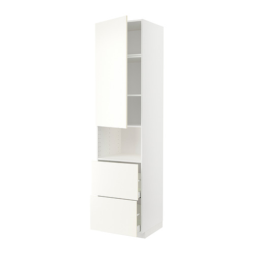 METOD/MAXIMERA hi cab f micro w door/2 drawers