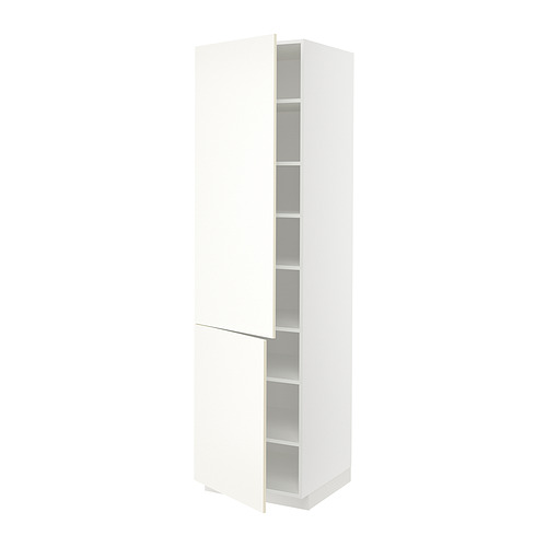 METOD high cabinet with shelves/2 doors