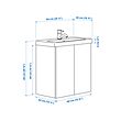 TVÄLLEN/ENHET wash-stnd w doors/wash-basin/tap