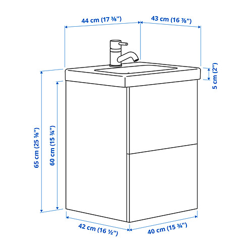 TVÄLLEN/ENHET wash-stnd w drawers/wash-basin/tap